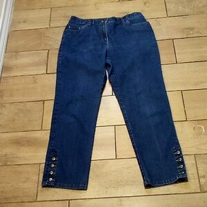 3/$25 Ruby Road 5-Pocket Blue Jeans Size 6
